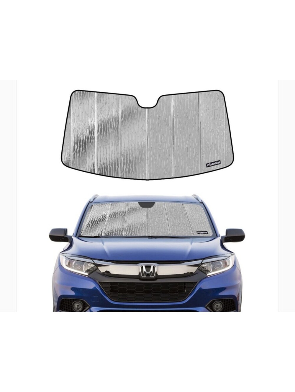 Pigenius Windshield Sunshade for Honda HR-V 2016-2022, Reversible Silver/Black